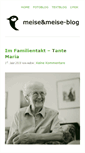 Mobile Screenshot of meiseundmeise-blog.de